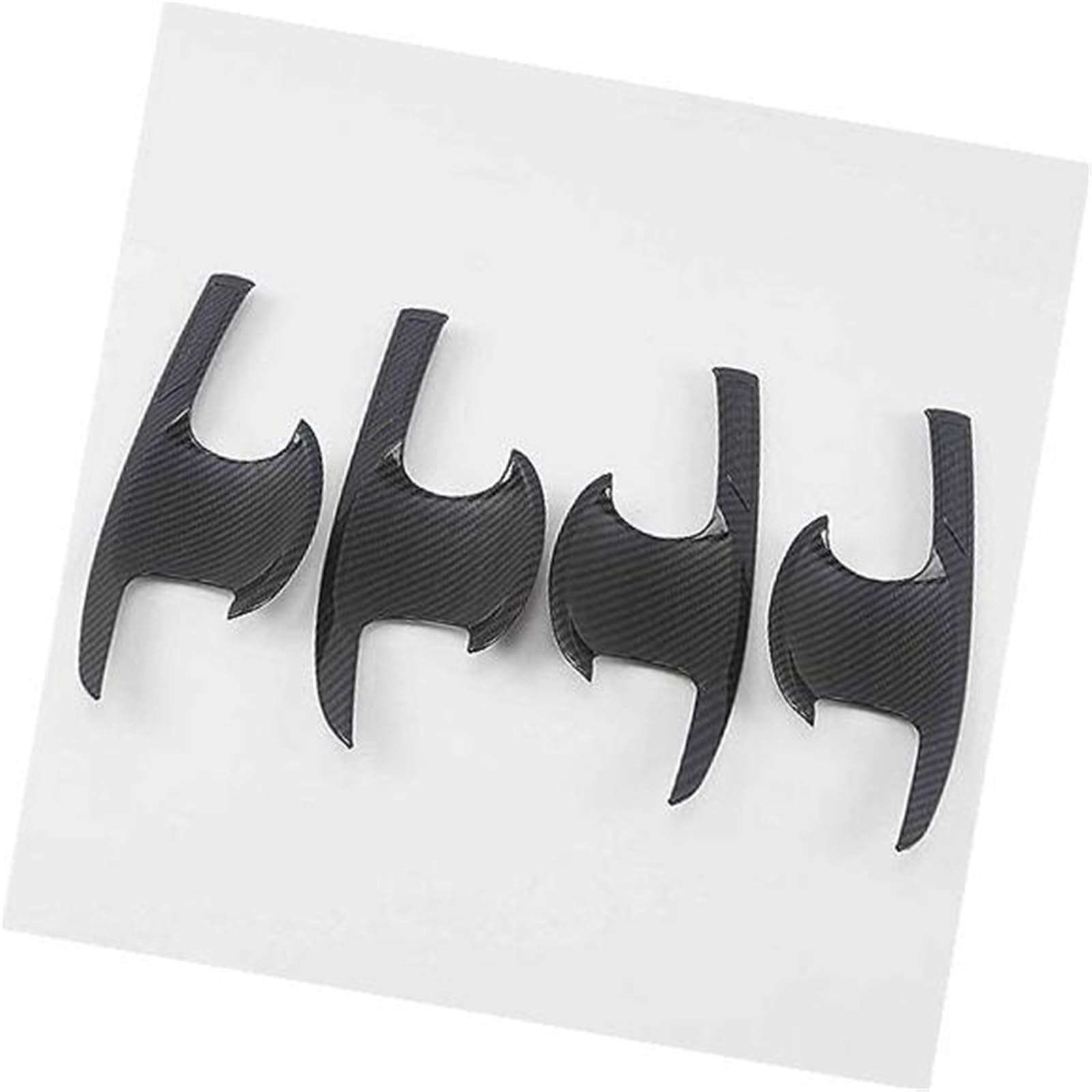 DEMULAX for CR-V CRV 2017 2018 2019 2020 2021 Carbon Chrom Auto Türgriff Abdeckungen Trim Overlay Styling Auto Zubehör Autotürgriffabdeckung(Black Carbon Bowl) von DEMULAX