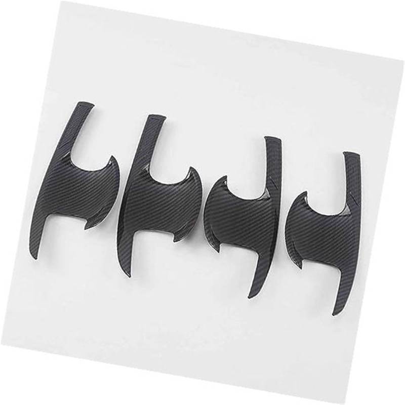 DEMULAX for CR-V CRV 2017 2018 2019 2020 2021 Carbon Chrom Auto Türgriff Abdeckungen Trim Overlay Styling Auto Zubehör Autotürgriffabdeckung(Black Carbon Bowl) von DEMULAX