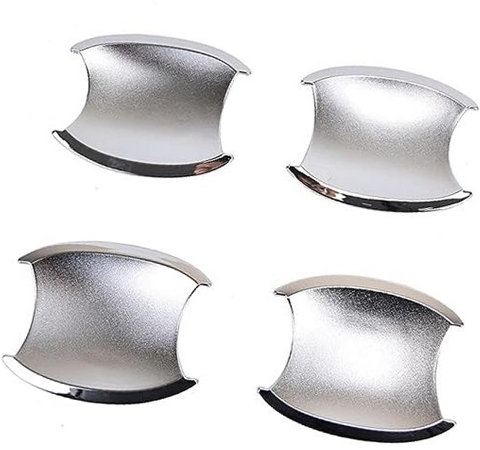 DEMULAX for CRV CR-V 2007 2008 2009 2010 2011 Carbon Fiber Chrome Auto Türgriff Abdeckung Dekor Autotürgriffabdeckung(Silver Bowl) von DEMULAX
