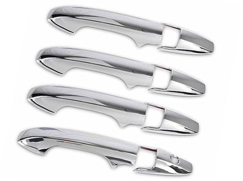 DEMULAX for CRV CR-V 2007–2011, glänzende Kohlefaser-Chrom-Autotürgriff-Abdeckung, Dekor Autotürgriffabdeckung(Silver Door Handle) von DEMULAX
