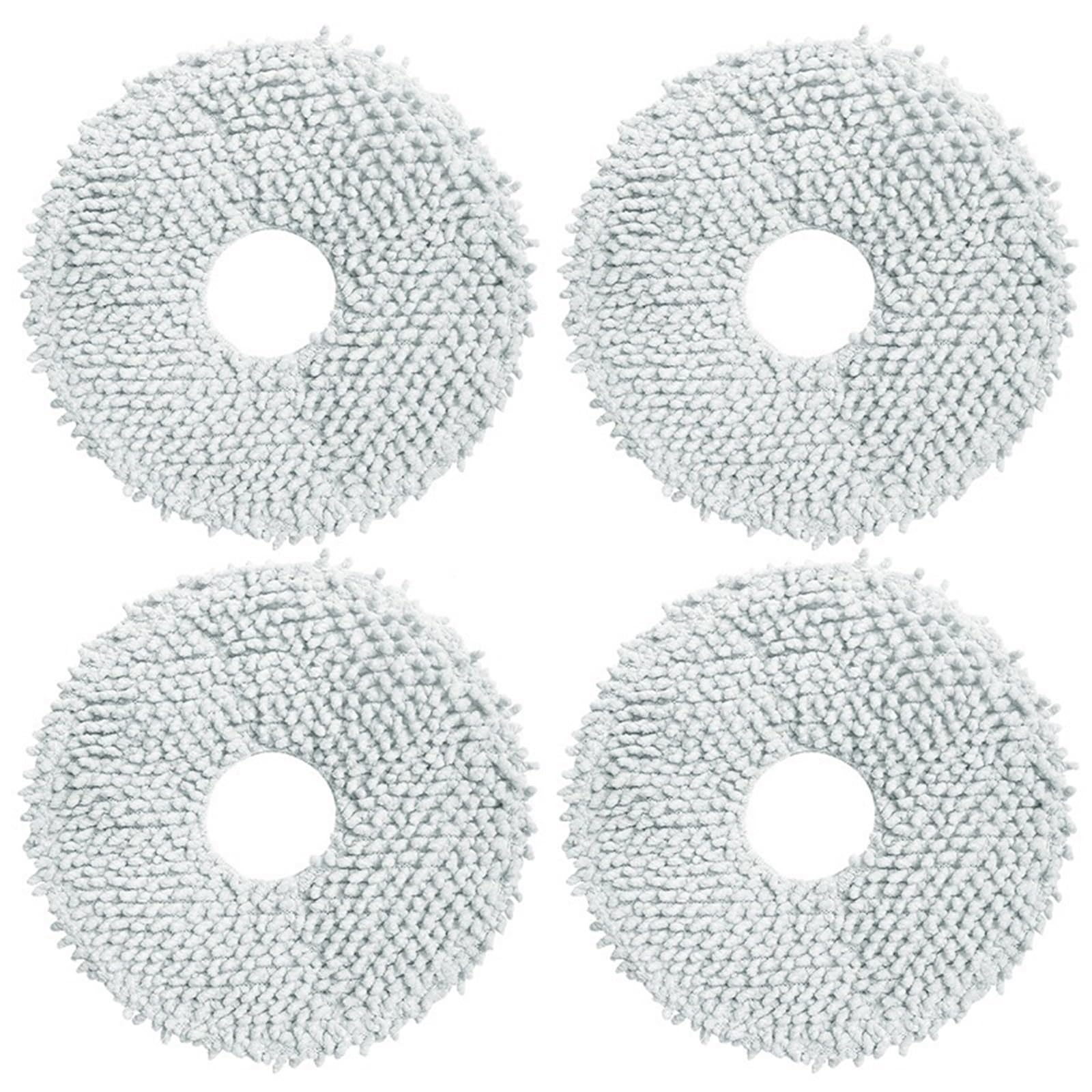DEMULAX for Dreame, Bot L10s Ultra / L10s Pro Zubehör Roboter Staubsauger Ersatzteile Ersatz Wichtigsten Pinsel Hepa-Filter Mopp Tuch Roboterstaubsauger-Zubehörset(4PCS Cloth) von DEMULAX