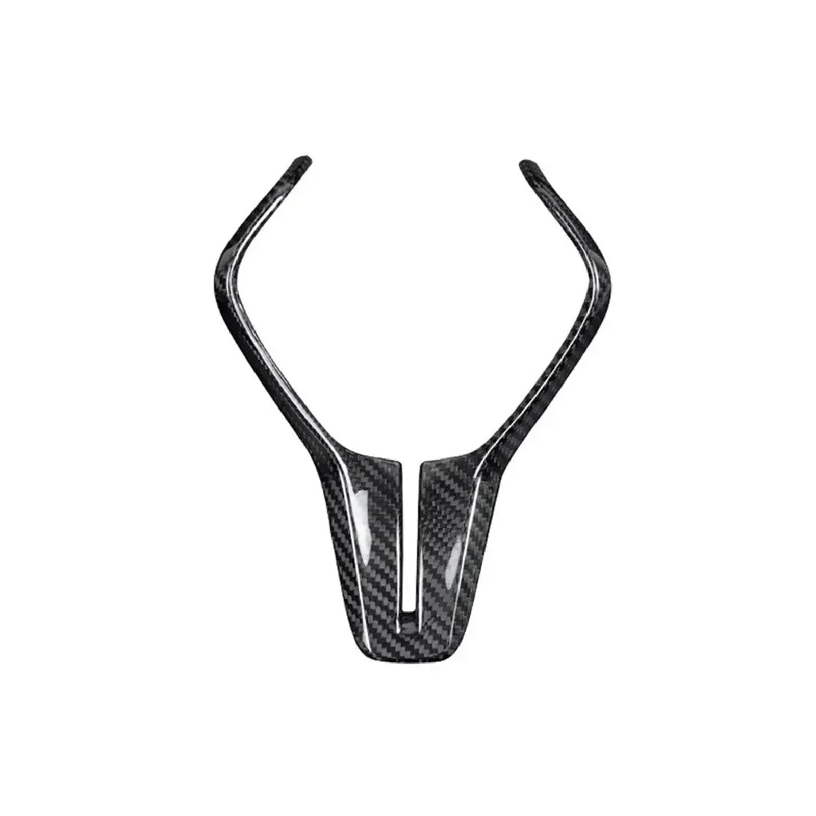 DEMULAX for Infiniti, for Q50 Q50L Q60 2018-2022, Real Carbon Fiber Car Interior Lenkradrahmenverkleidung Mittelabdeckung Panel Aufkleber Dekor Auto-Lenkrad-Aufkleber(Carbon Black) von DEMULAX