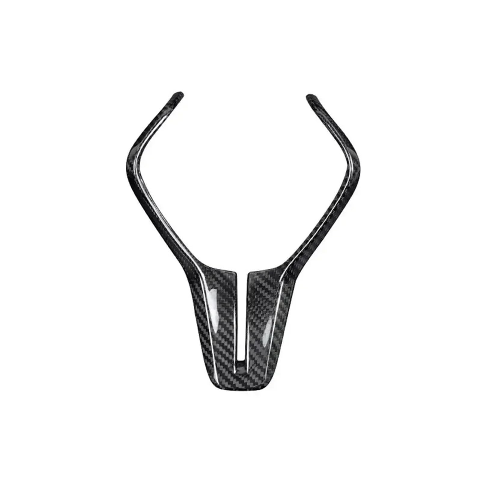 DEMULAX for Infiniti, for Q50 Q50L Q60 2018–2022, Real Carbon Fiber Car Interior Lenkradrahmenverkleidung Mittelabdeckung Panel Aufkleber Dekor Auto-Lenkrad-Aufkleber(Carbon Black) von DEMULAX