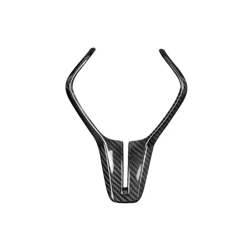 DEMULAX for Infiniti, for Q50 Q50L Q60 2018–2022, Real Carbon Fiber Car Interior Lenkradrahmenverkleidung Mittelabdeckung Panel Aufkleber Dekor Auto-Lenkrad-Aufkleber(Carbon Black) von DEMULAX