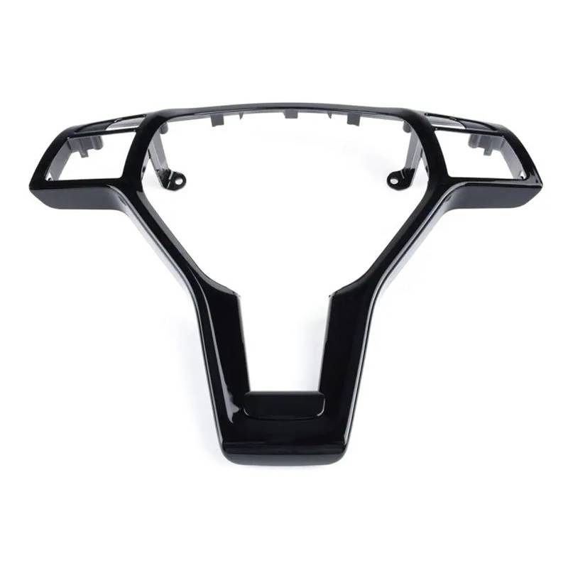DEMULAX for Mercedes, for Benz, for CE CLA KLASSE W204 W212 W117 C172 C218 C63 E63 2012-2014, AMG-Stil Auto-Lenkradrahmen-Zierabdeckung ABS Auto-Lenkrad-Aufkleber(Black) von DEMULAX