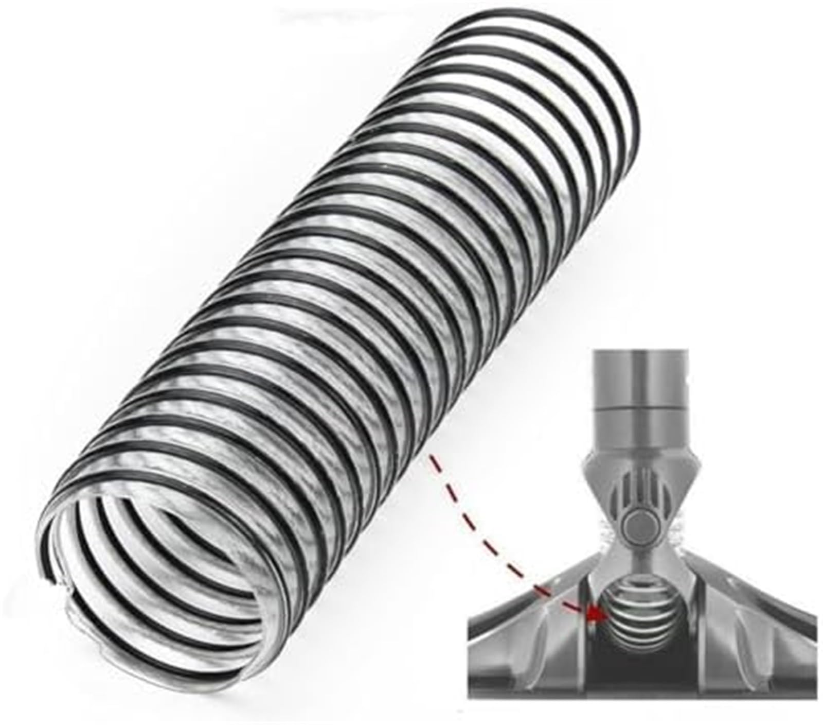 DEMULAX for NV601-Unterkanalschlauch – einfache Installation, Stahlkäfig-Design, erhöhte Saugkraft, for die Haushaltsreinigung (5er-Pack) Staubsaugerschlauch-Reparatursatz(Black 1pack) von DEMULAX