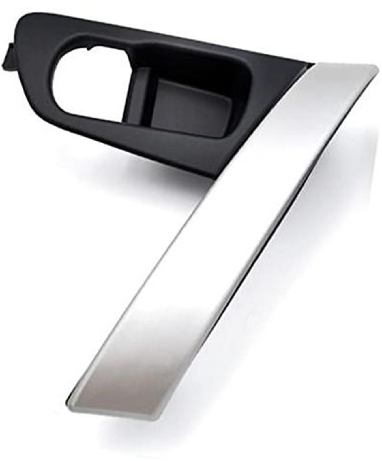 DEMULAX for Nissan, for Qashqai, J10 2007-2015 Autotürgriffbasis Innengriff Silbergriff ABS-Abdeckung Auto-Innentürgriff(Black Left Set) von DEMULAX