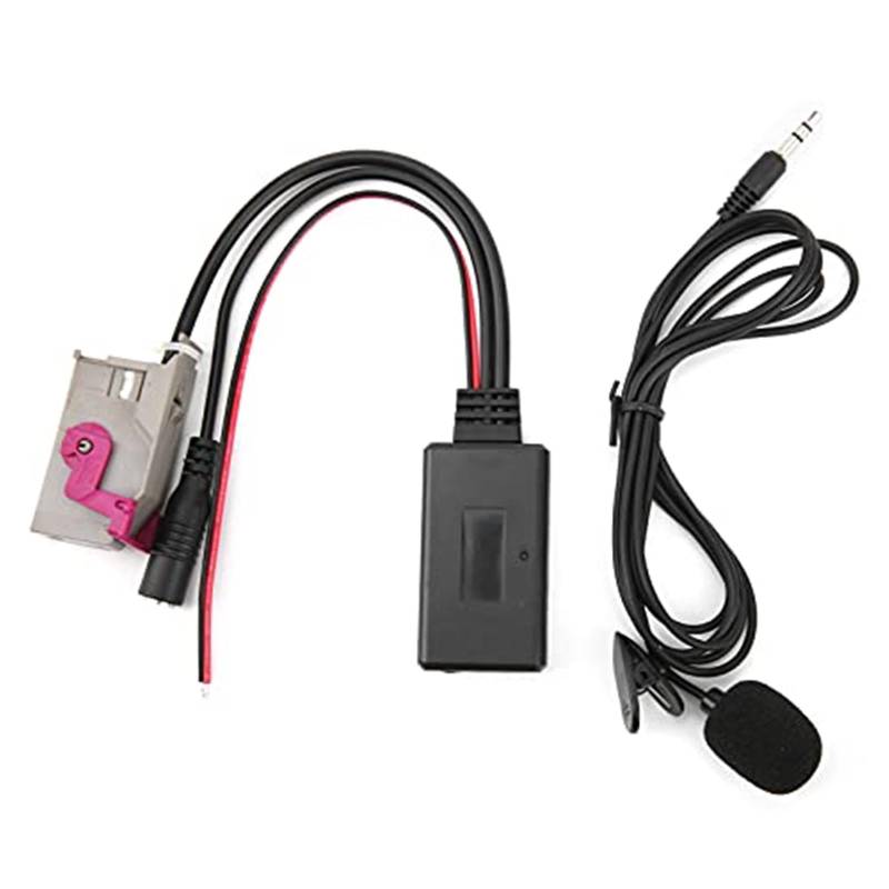 DEMULAX for RNS-E Bluetooth-Adapter, Bluetooth 5.0 Autokabeladapter mit Mikrofonersatz, for A3 A4 A6 A8 TT R8 RNS-E Headunit Fahrzeug-Audio-Mikrofonadapter von DEMULAX