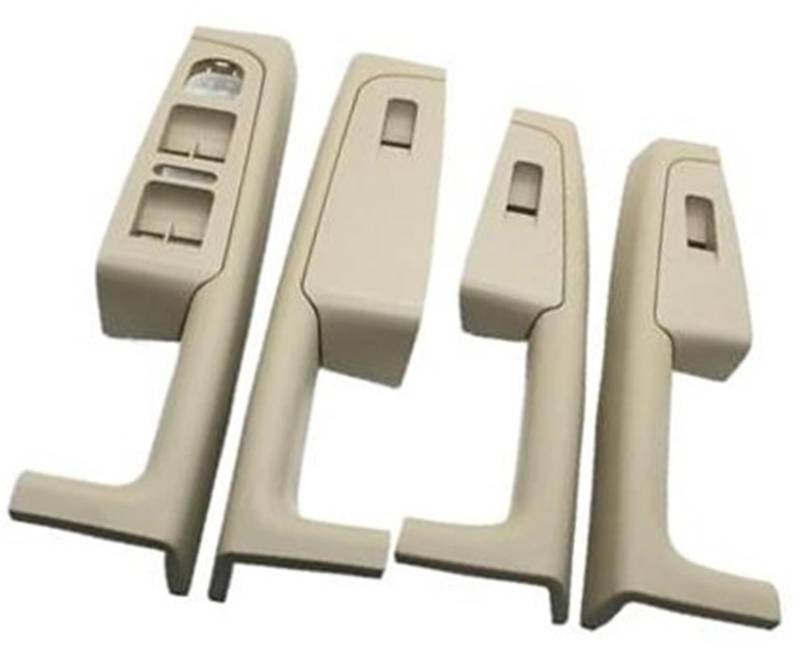 DEMULAX for Skoda, for Superb 2008 2009 2010–2013 3TD867158A Auto vorne hinten Innentürgriff Armlehnenrahmen Schalter Bedienfeldverkleidung Auto-Innentürgriff(Black 4pcs-beige) von DEMULAX