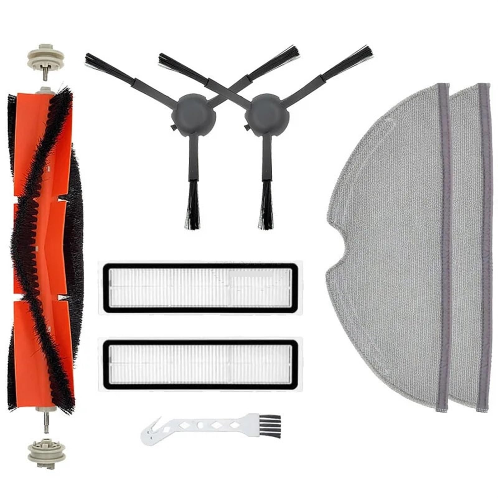 DEMULAX for Trouver, Robot LDS Vacuum-Mop Finder Zubehör Ersatzteile Trouver RLS3 Staubsauger Ersatzbürste Filterlappen Roboterstaubsauger-Zubehörset(MHS) von DEMULAX
