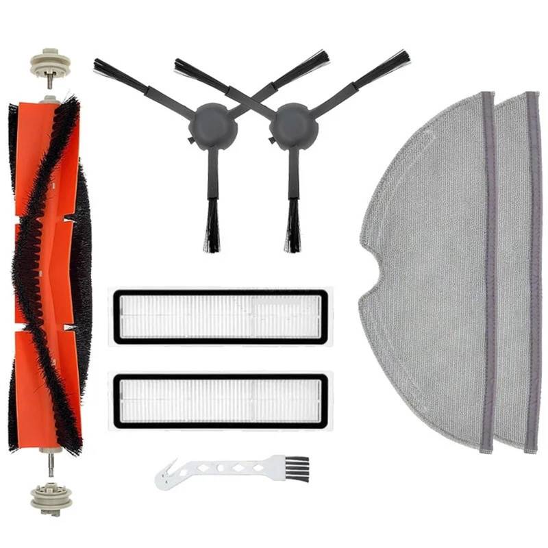 DEMULAX for Trouver, Robot LDS Vacuum-Mop Finder Zubehör Ersatzteile Trouver RLS3 Staubsauger Ersatzbürste Filterlappen Roboterstaubsauger-Zubehörset(MHS) von DEMULAX