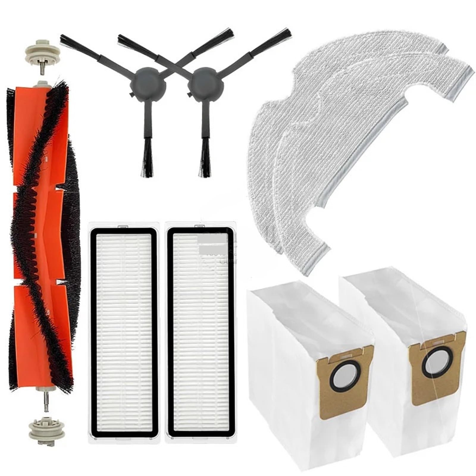 DEMULAX for Xiaomi, Mi Robot Vacuum Mop 2 Ultra STYTJ05ZHM Zubehör Ersatzteile Staubsauger Ersatz Pinsel Hepa-Filter Lumpen Roboterstaubsauger-Zubehörset(Cse) von DEMULAX