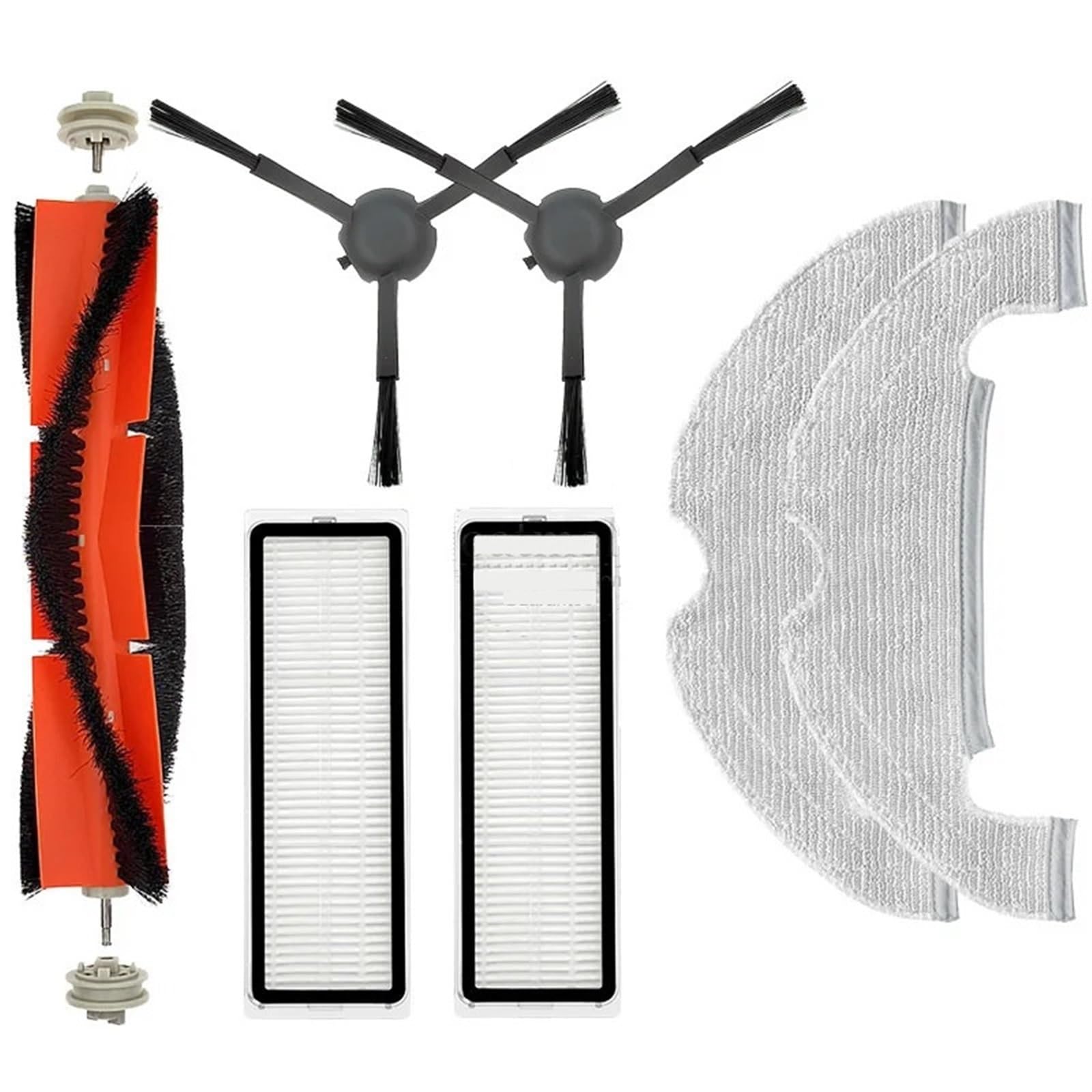 DEMULAX for Xiaomi, Mi Robot Vacuum Mop 2 Ultra STYTJ05ZHM Zubehör Ersatzteile Staubsauger Ersatz Pinsel Hepa-Filter Lumpen Roboterstaubsauger-Zubehörset(Shui) von DEMULAX