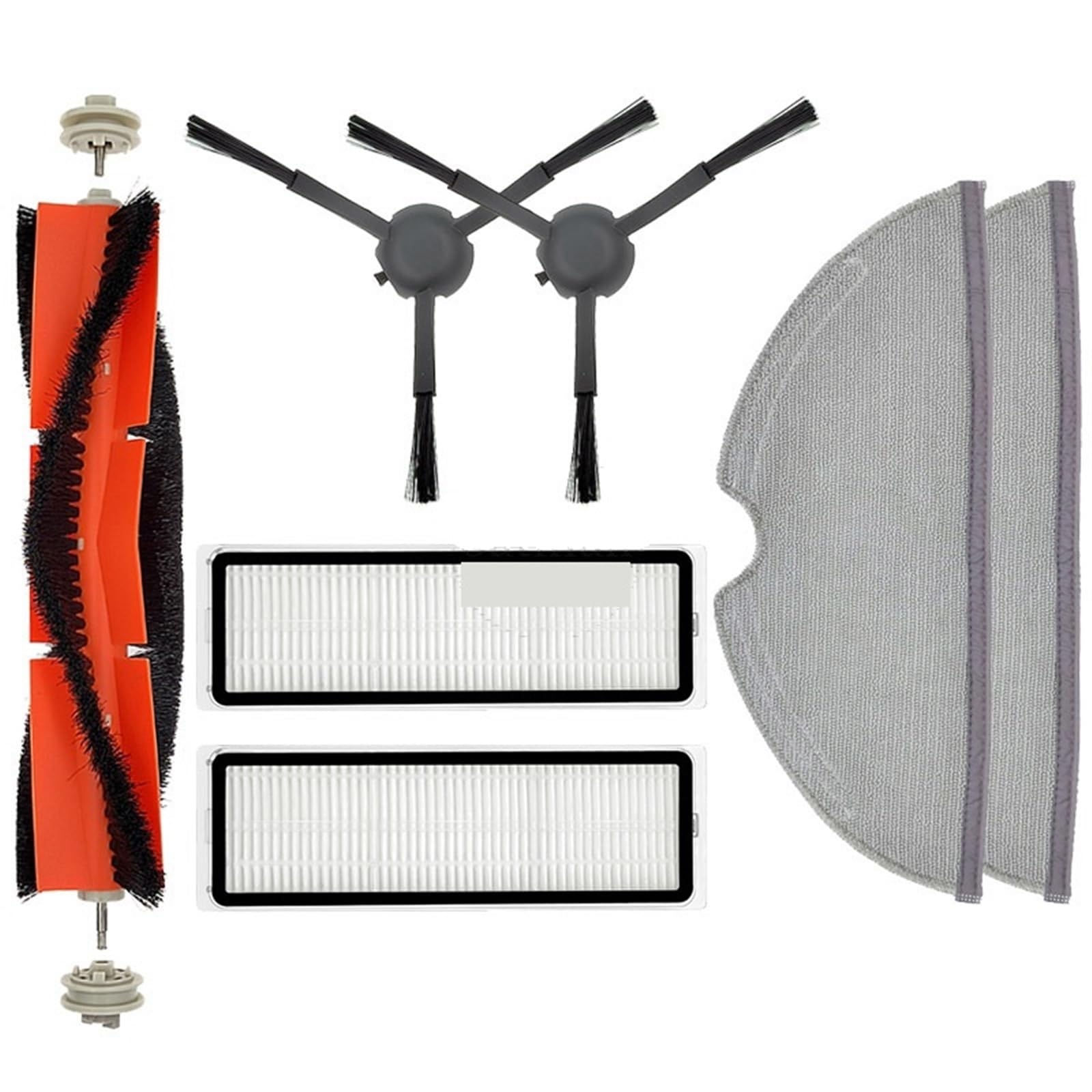 DEMULAX for Xiaomi, Mi Robot Vacuum-Mop 2 Zubehör Ersatzteile Mijia 2C STYTJ03ZHM Staubsauger Ersatz Pinsel Filter Lumpen Roboterstaubsauger-Zubehörset(EH) von DEMULAX