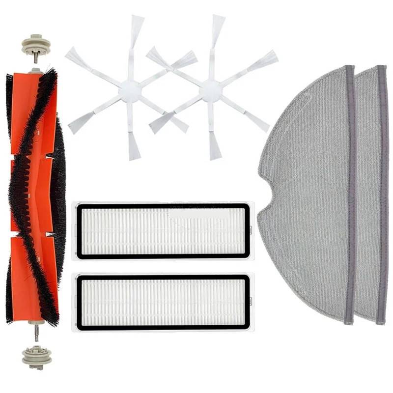 DEMULAX for Xiaomi, Mi Robot Vacuum-Mop 2 Zubehör Ersatzteile Mijia 2C STYTJ03ZHM Staubsauger Ersatz Pinsel Filter Lumpen Roboterstaubsauger-Zubehörset(SKQi) von DEMULAX