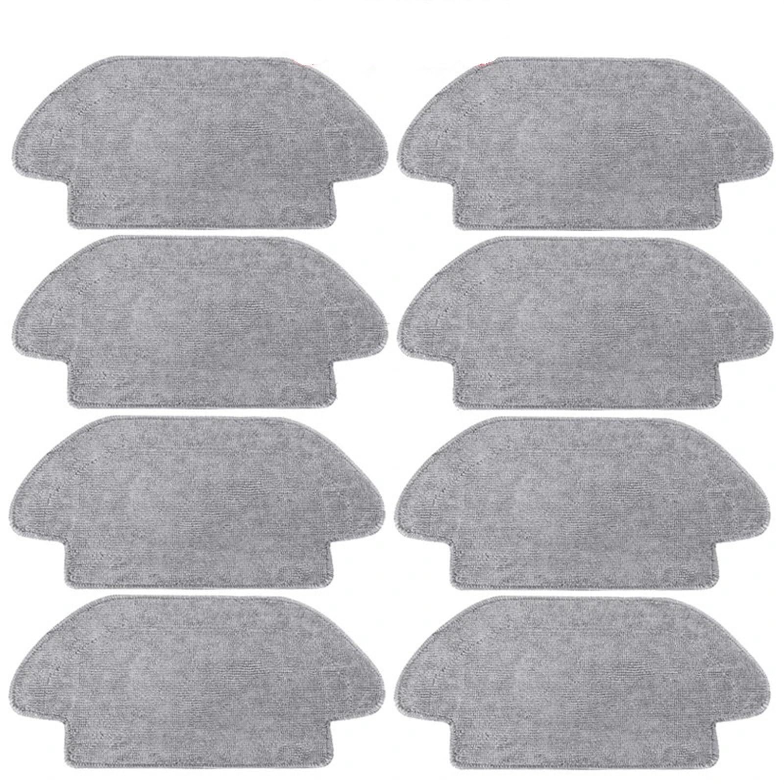 DEMULAX for Xiaomi, Roboter Vakuum S10 Zubehör Staubsauger Ersatzteile Ersatz Wichtigsten Pinsel Hepa-Filter Mopp Tuch Roboterstaubsauger-Zubehörset(8S Rags) von DEMULAX