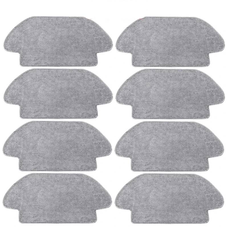 DEMULAX for Xiaomi, Roboter Vakuum S10 Zubehör Staubsauger Ersatzteile Ersatz Wichtigsten Pinsel Hepa-Filter Mopp Tuch Roboterstaubsauger-Zubehörset(8S Rags) von DEMULAX