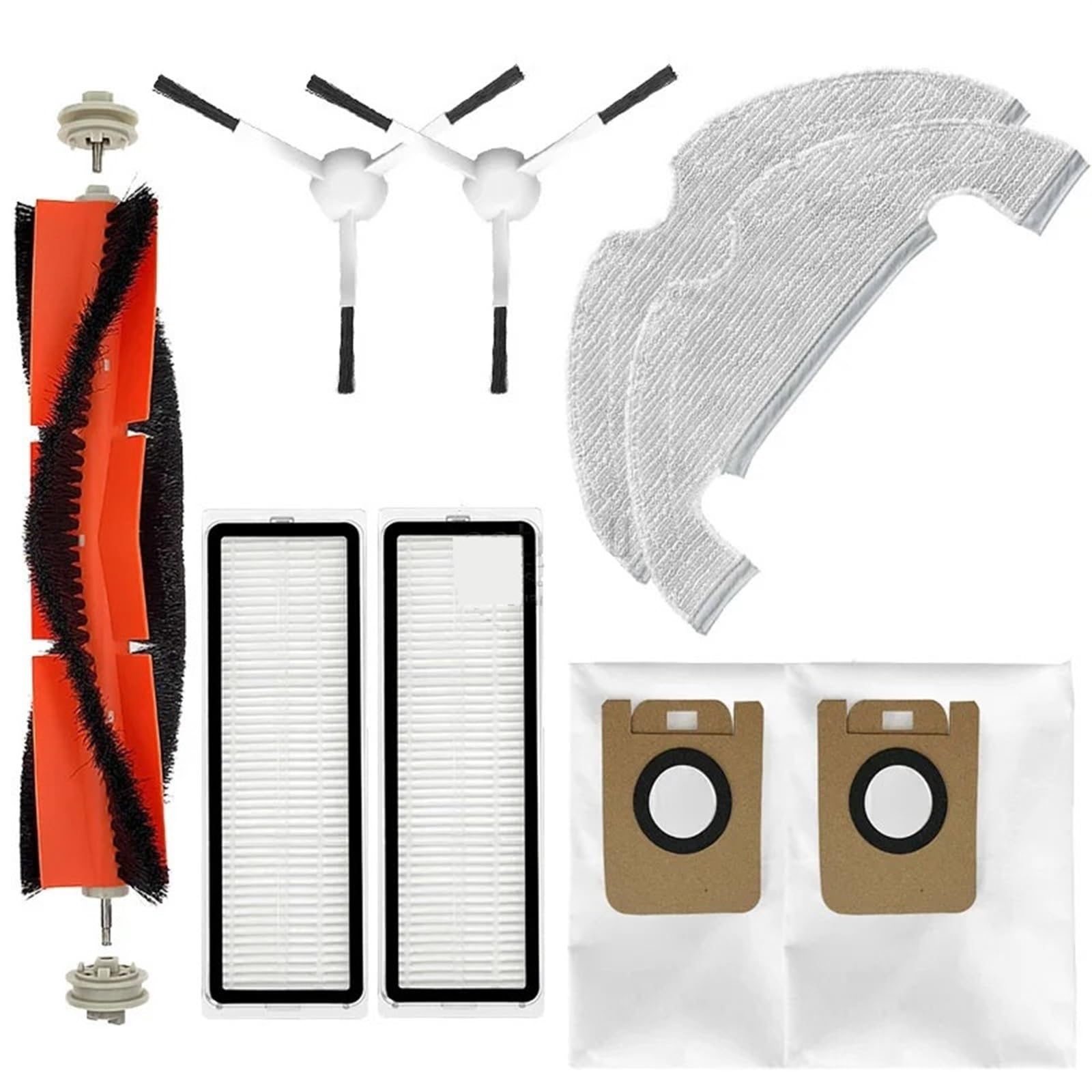 DEMULAX for Xiaomi, for Dreame, Bot D10 Plus RLS3D Zubehör Ersatzteile Staubsauger Ersatz Pinsel Hepa Filter Mopp Tuch Roboterstaubsauger-Zubehörset(Cse) von DEMULAX