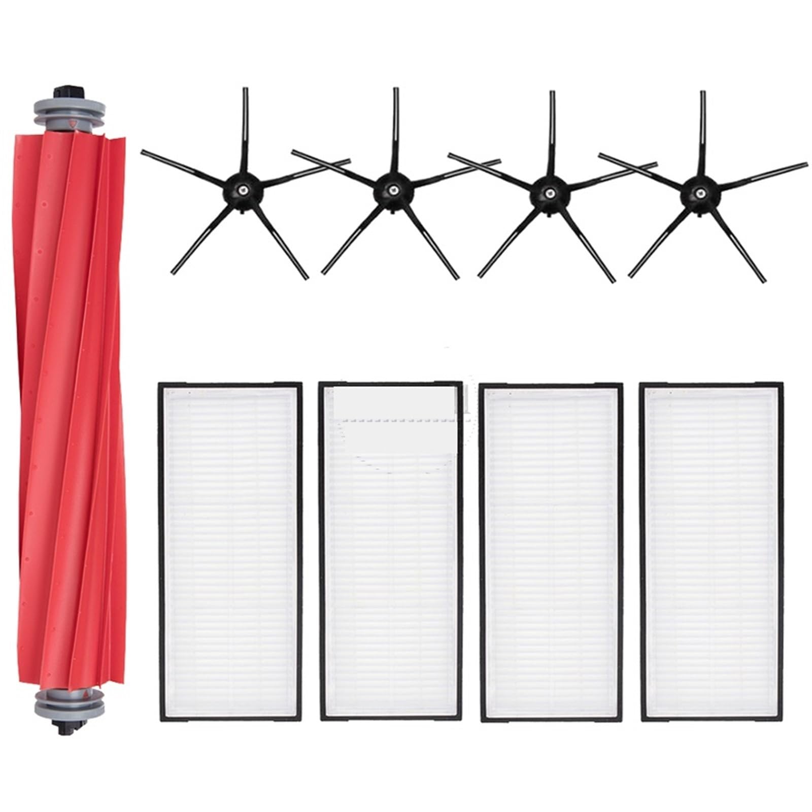 DEMULAX for Xiaomi, for Roborock, S7 / S7 Maxv Ultra, Zubehör, Ersatzteile, Staubsauger-Ersatzset, Rollenbürste, HEPA-Filter, Mopptuch Roboterstaubsauger-Zubehörset(LZi) von DEMULAX