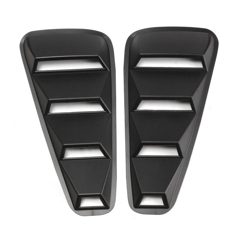 DEMUR 2 Stück 1/4 Viertel Seitenfenster Lamellen Scoop Cover Vent, for Ford, for Mustang 2005 2006 2007 2008 2009 2010 2011 2012 2013 2014 Fenster-Lamellenschutz von DEMUR