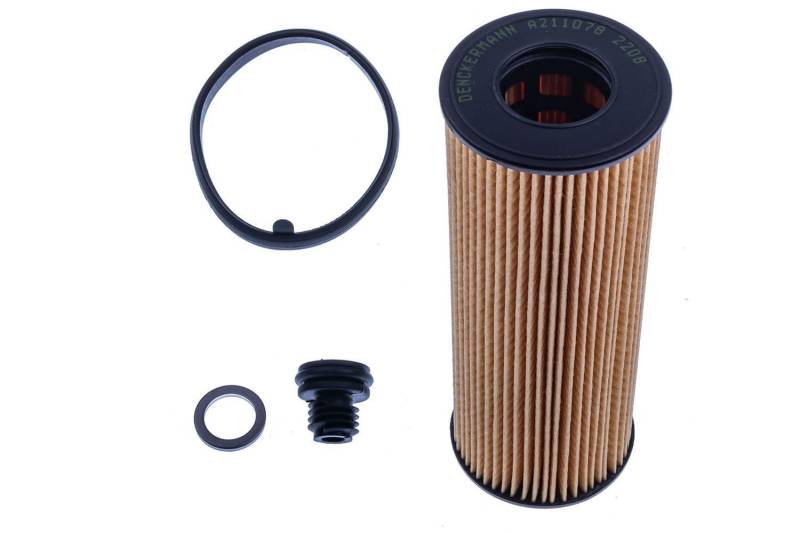DENCKERMANN Ölfilter Motorölfilter Filtereinsatz mit Dichtung, mit Anbau-/Befestigungsmaterial A211078 von Denckermann