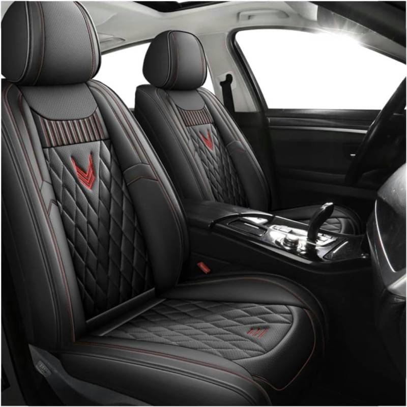 DENGFU Sitzbezüge Auto Autositzbezüge Universal Set für Mercedes Benz a-Class a180 a160 a200 w177 a250 a250e a220 w202 w168 Auto Zubehör,Schwarz von DENGFU