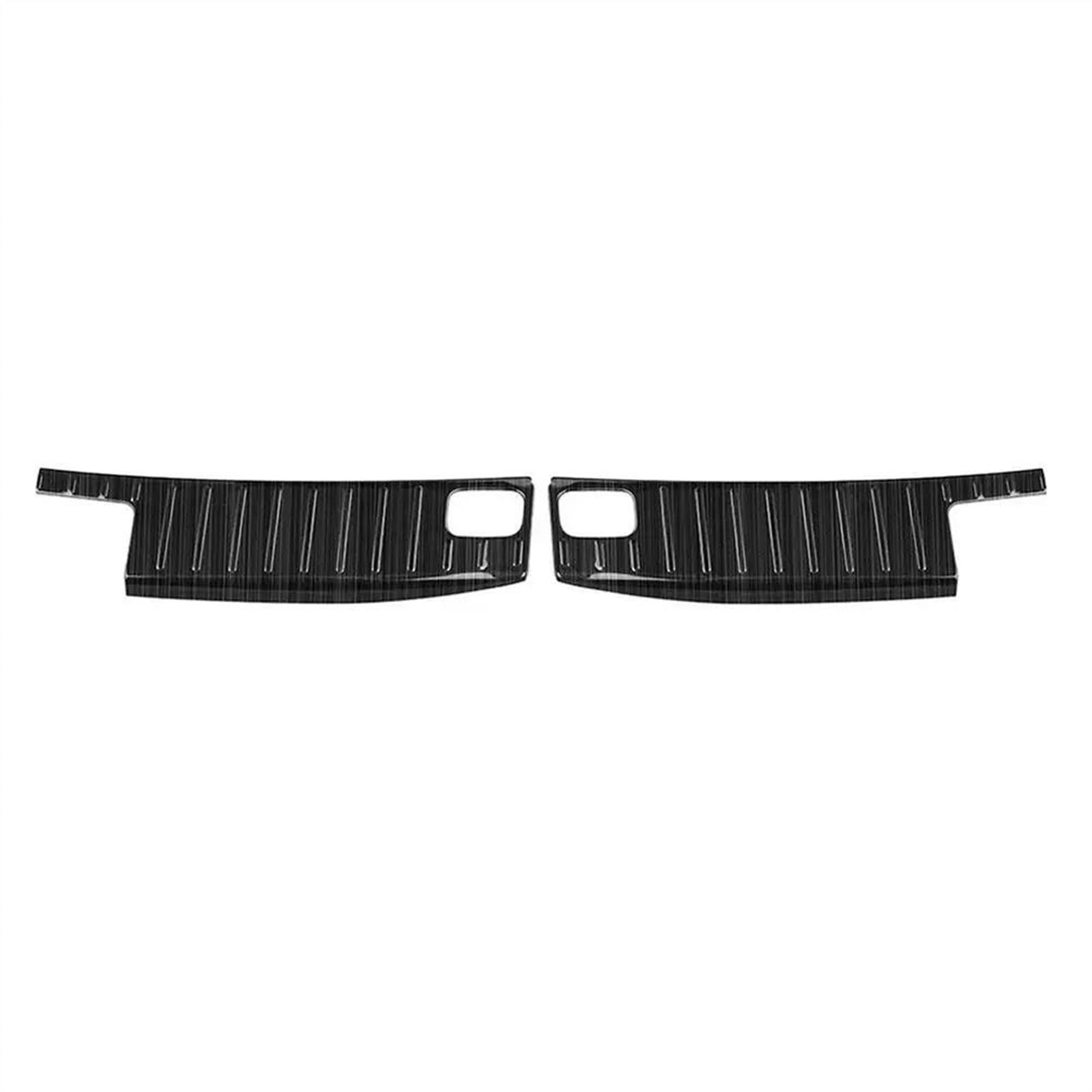 Auto Zubehör Für Mazda CX60 CX-60 2022-2024 Tür Sill Trunk Tread Platte Trim Hinterer Stoßdämpfer-Schutz Teile Schwelle Schutz (Color : Schwarz) von DENGG