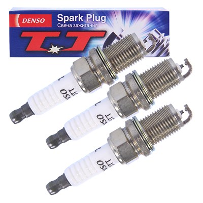 Denso 3x Zündkerze Twin Tip K20TT für Acura, Alfa Romeo, Alpina, Audi, Autobianchi, Bedford, BMW, Caterham, Chevrolet, Chrysler, Citroën, Dacia, Daewo von DENSO