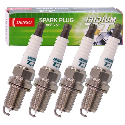 Denso 4x Zündkerze Iridium TT IK20TT [Hersteller-Nr. IK20TT] für Alfa Romeo, Audi, Austin, Autobianchi, BMW, Cadillac, Chevrolet, Chrysler, Citroën, D von DENSO