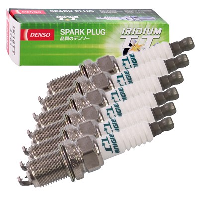 Denso 6x Zündkerze Iridium TT IK16TT [Hersteller-Nr. IK16TT] für Acura, Audi, Chevrolet, Chrysler, Daewoo, Dodge, Ford, Holden, Honda, Hyundai, Infini von DENSO
