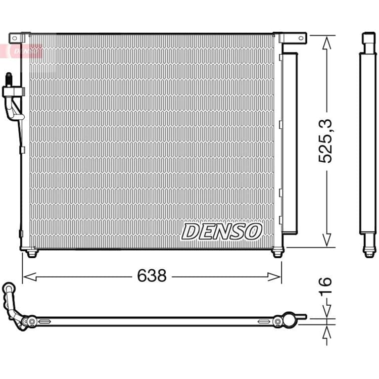 Denso Klimakondensator Ford Ranger Denso Klimakondensator Ford Ranger von DENSO