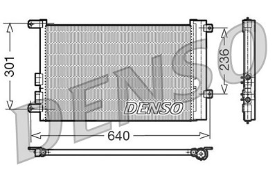 Denso Kondensator, Klimaanlage [Hersteller-Nr. DCN01016] für Alfa Romeo von DENSO
