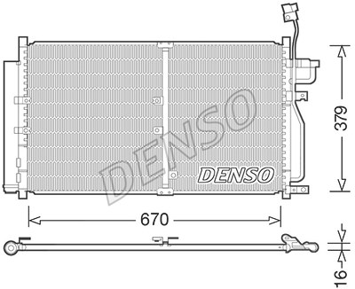 Denso Kondensator, Klimaanlage [Hersteller-Nr. DCN15003] für Chevrolet von DENSO