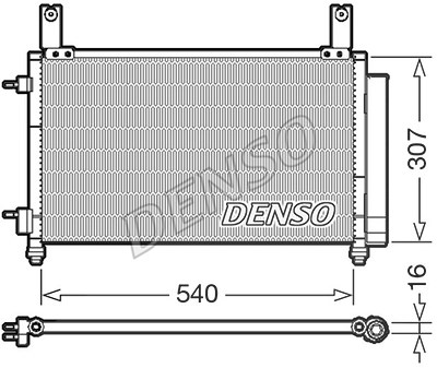 Denso Kondensator, Klimaanlage [Hersteller-Nr. DCN15004] für Chevrolet von DENSO