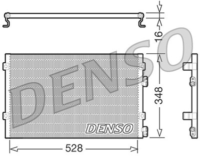 Denso Kondensator, Klimaanlage [Hersteller-Nr. DCN06004] für Chrysler von DENSO