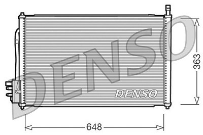 Denso Kondensator, Klimaanlage [Hersteller-Nr. DCN10006] für Ford von DENSO