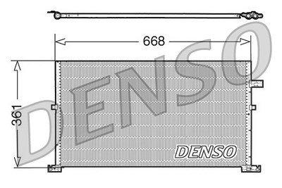 Denso Kondensator, Klimaanlage [Hersteller-Nr. DCN10013] für Ford von DENSO