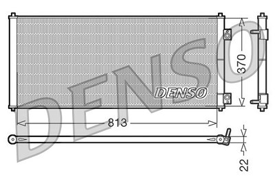 Denso Kondensator, Klimaanlage [Hersteller-Nr. DCN10018] für Ford von DENSO