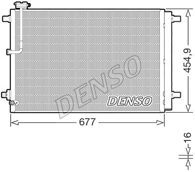 Denso Kondensator, Klimaanlage [Hersteller-Nr. DCN02046] für Audi von DENSO