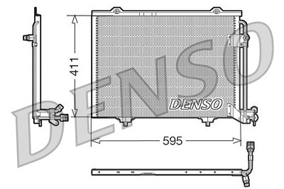 Denso Kondensator, Klimaanlage [Hersteller-Nr. DCN17011] für Mercedes-Benz von DENSO