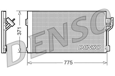 Denso Kondensator, Klimaanlage [Hersteller-Nr. DCN17050] für Mercedes-Benz von DENSO