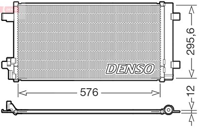 Denso Kondensator, Klimaanlage [Hersteller-Nr. DCN32069] für Audi, Seat, VW von DENSO