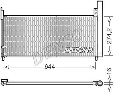 Denso Kondensator, Klimaanlage [Hersteller-Nr. DCN50116] für Toyota von DENSO