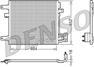 Denso Kondensator, Klimaanlage [Hersteller-Nr. DCN06014] für Jeep von DENSO