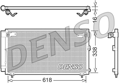 Denso Kondensator, Klimaanlage [Hersteller-Nr. DCN51006] für Lexus von DENSO
