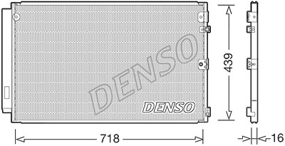 Denso Kondensator, Klimaanlage [Hersteller-Nr. DCN51011] für Lexus von DENSO