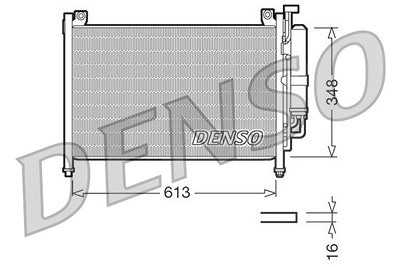 Denso Kondensator, Klimaanlage [Hersteller-Nr. DCN44002] für Mazda von DENSO