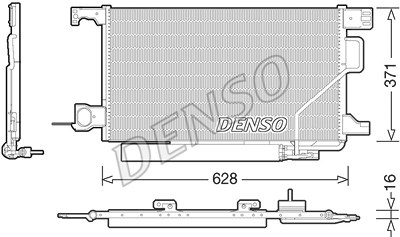 Denso Kondensator, Klimaanlage [Hersteller-Nr. DCN17026] für Mercedes-Benz von DENSO
