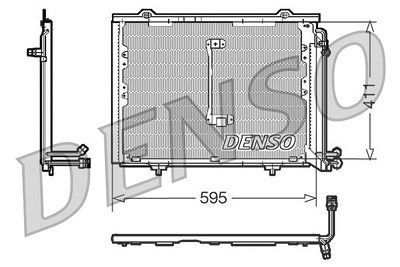 Denso Kondensator, Klimaanlage [Hersteller-Nr. DCN17013] für Mercedes-Benz von DENSO