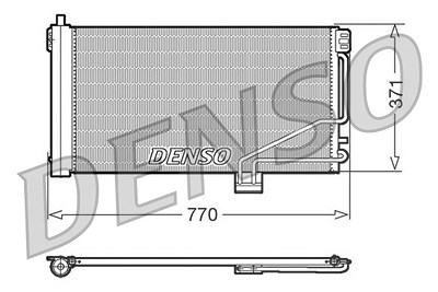 Denso Kondensator, Klimaanlage [Hersteller-Nr. DCN17014] für Mercedes-Benz von DENSO